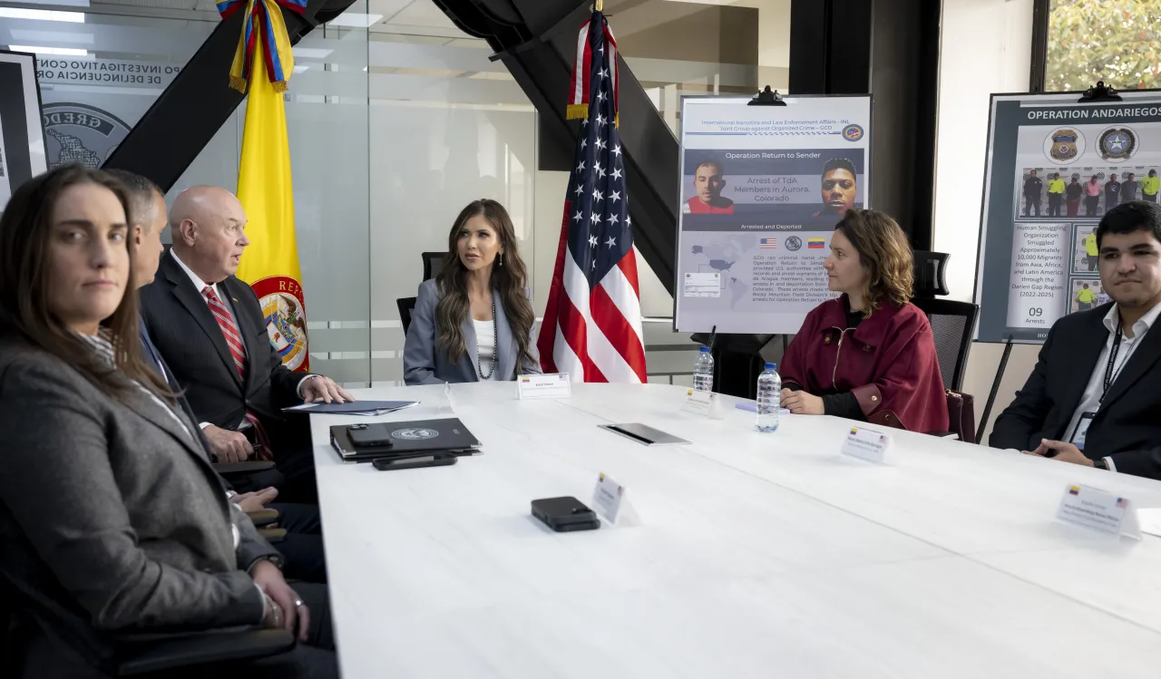 DHS Secretary Kristi Noem Travels to Colombia (020) Image: DHS Secretary Kristi Noem Travels to Colombia (020)