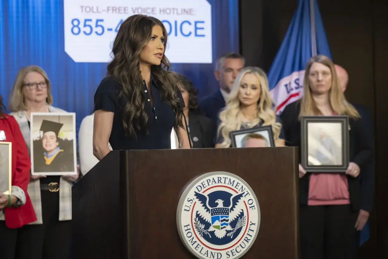 DHS Secretary Kristi Noem Announces VOICE at ICE HQ (003) Image: DHS Secretary Kristi Noem Announces VOICE at ICE HQ (003)