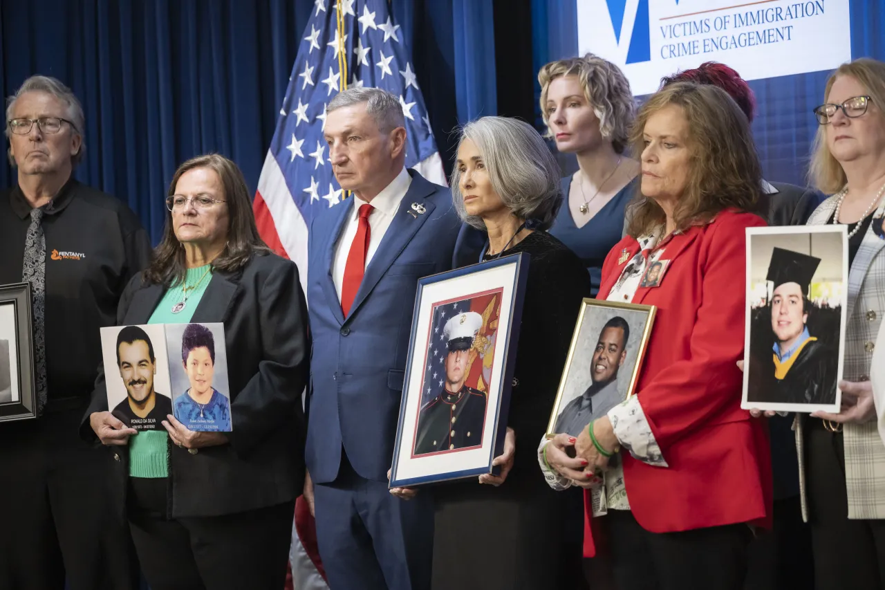DHS Secretary Kristi Noem Announces VOICE at ICE HQ (009) Image: DHS Secretary Kristi Noem Announces VOICE at ICE HQ (009)