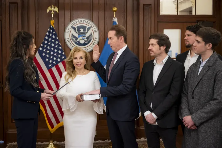 Cover photo for the collection "DHS Secretary Kristi Noem Swears-in Troy Edgar"