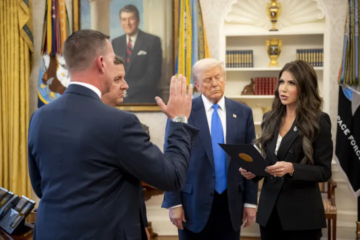 Cover photo for the collection "DHS Secretary Kristi Noem Swears-in Sean Curran"