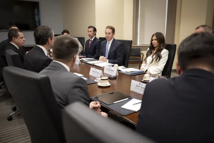 Cover photo for the collection "DHS Secretary Kristi Noem Meets with INTERPOL"