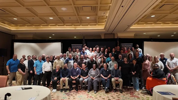 A large group of the S&T First Responder Resource Group (FRRG) meeting attendees in Las Vegar, Navada.