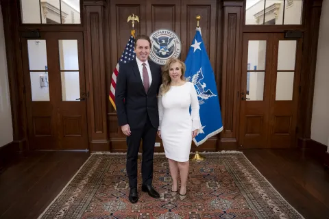Caption: Troy Edgar is sworn in as the Deputy Secretary of the Department of Homeland Security