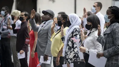 United States citizenship naturalization ceremony