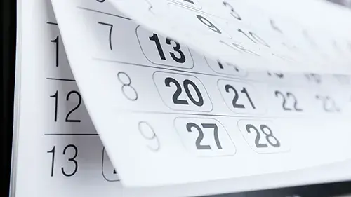 image of calendar pages flipping 