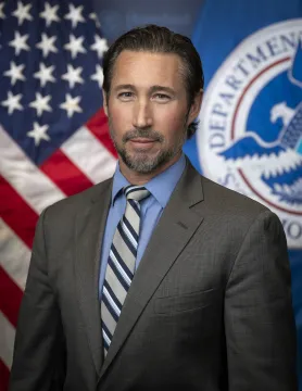 Caption: Christopher Pratt Official Portrait at DHS Headquarters (Photo by Mikaela McGee)