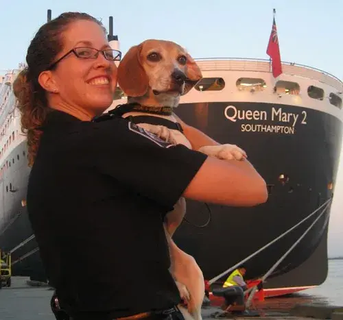 K9 Toffee and handler